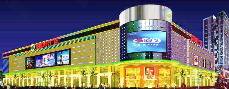 樓體閃耀夜空，LED亮化助力城市夜景！