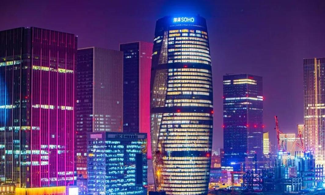 樓體夜景照明，讓城市生活更加靈動多彩