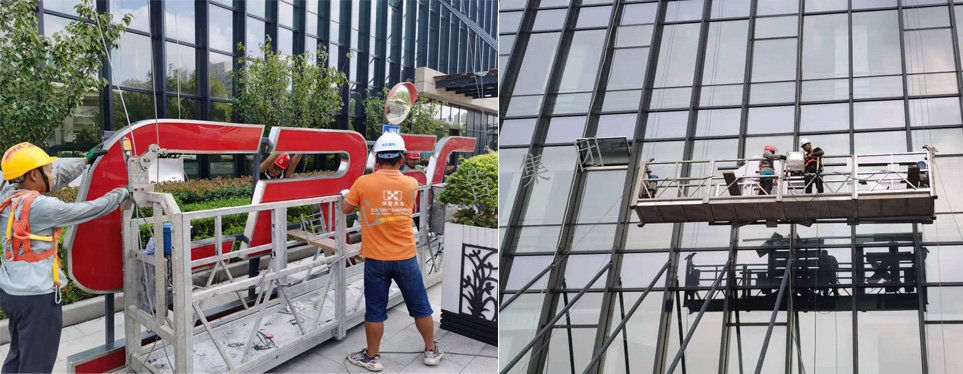 幕墻發(fā)光字安裝過程